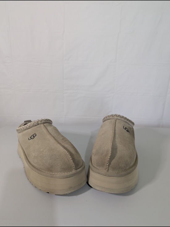 UGG Shoes - UGG Tasman Platform Slippers Sand Beige Suede Sheepskin Lined Women's Size 7